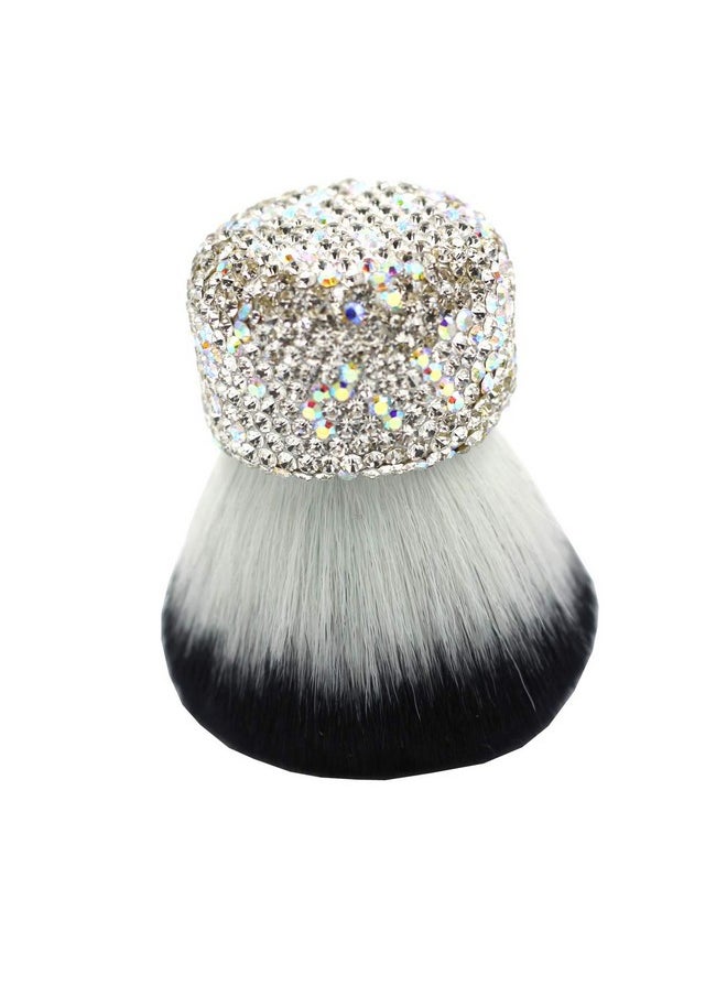 Bestbling - Bling Bling Large Mineral Powder Brush Makeup Brush Cosmetic Brush Foundation Brush Perfect For Large Coverage Powder Bronzer (Silver) - Image 1