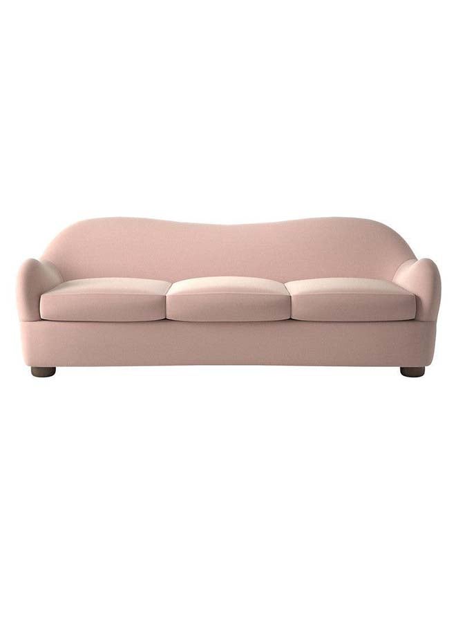 Al Home Alhome pink linen 3 Seater Sofa - 110111143 280x85 cm