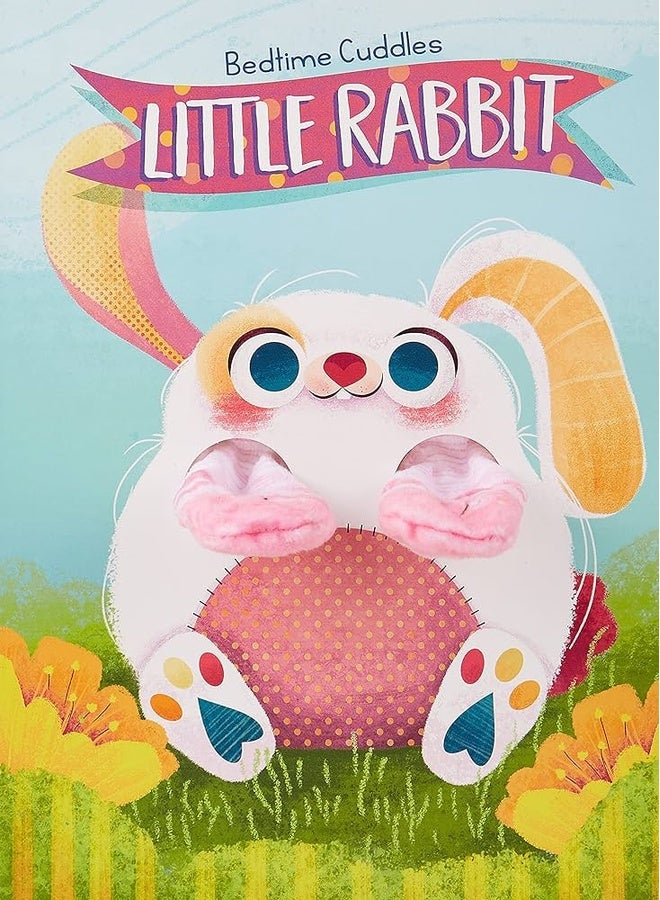 Cuddling before bedtime - a little rabbit