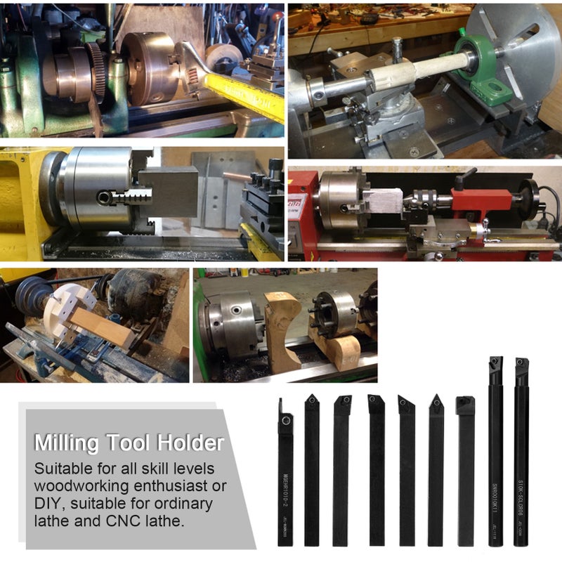 High Hardness Milling Tool Holder Quick Cutting Efficiency Lathe Arbor with Insert and Wrench - Image 3