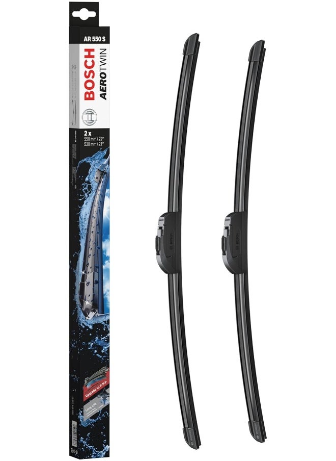 BOSCH Bosch Wiper Blade Aerotwin AR550S, Length: 550mm/530mm – Set of Front Wiper Blades - Only for Left-Hand Drive (EU)  - Image 1