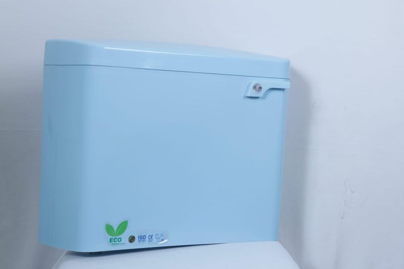 RAYNO Side Handle Flush Tank Single Flush Cistern Bathroom Flush Tank Bathroom Sanitary Ware Accessories 10 L flushing (sky blue) - Image 2