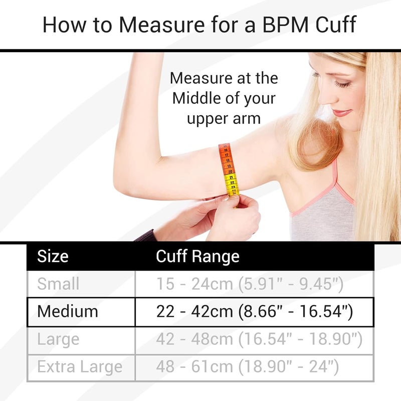 Vive PRECISION Blood Pressure Cuff Replacement  Compatible with Omron Series 5  Most BP Monitors  Universal Cuff for Adults Seniors  Elderly Medium - Image 3