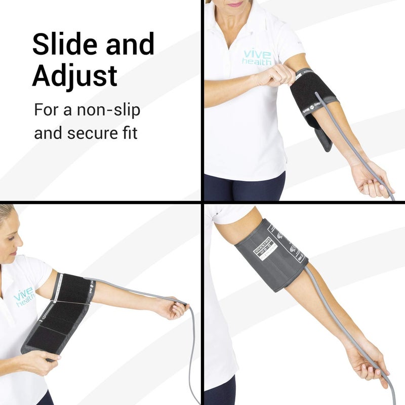 Vive PRECISION Blood Pressure Cuff Replacement  Compatible with Omron Series 5  Most BP Monitors  Universal Cuff for Adults Seniors  Elderly Medium - Image 5