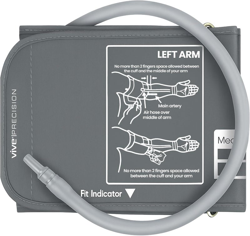 Vive PRECISION Blood Pressure Cuff Replacement  Compatible with Omron Series 5  Most BP Monitors  Universal Cuff for Adults Seniors  Elderly Medium - Image 1