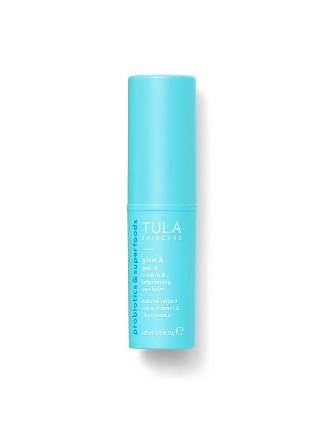 TULA Skin Care Eye Balm | Dark Circle Under Eye Treatment, Instantly Hydrate and Brighten Undereye Area, Portable and Perfect to Use On-the-go | 0.23oz (Glow & Get It)  - Image 1