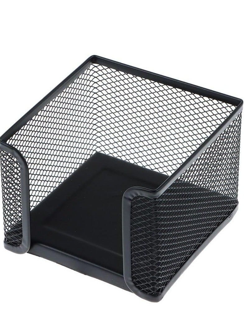 Metal Mesh Memo Holder Square Note Holder Sticky Note Holder Home Office Desk Organizer Small Size - Image 3