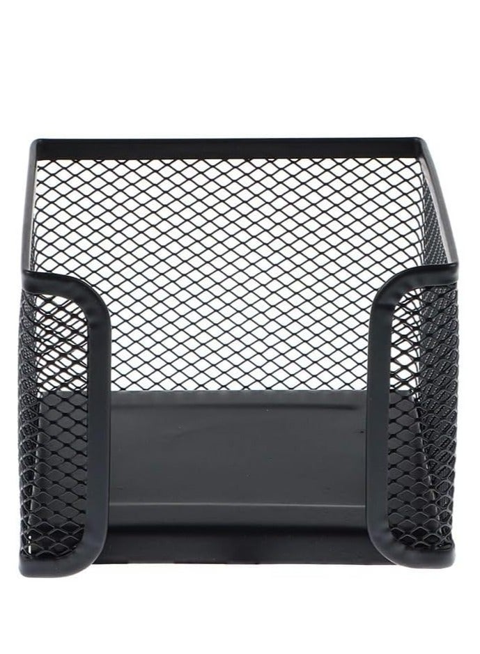 Metal Mesh Memo Holder Square Note Holder Sticky Note Holder Home Office Desk Organizer Small Size - Image 2