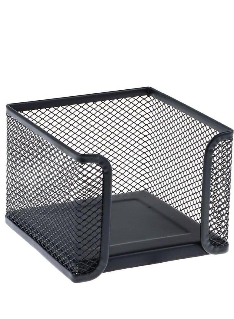 Metal Mesh Memo Holder Square Note Holder Sticky Note Holder Home Office Desk Organizer Small Size - Image 4