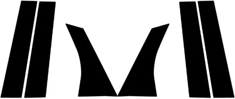 Vuzmode 6Pcs Car Window Trim Cover Stickers for Ford Focus - Image 1