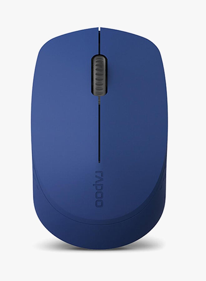 Rapoo M100 Wireless Multi-Device Silent Bluetooth Mouse(BT3.0+BT4.0+USB), Easy-Switch Up to 3 Devices For Laptop MacBook Windows PC Tablet Android Blue - Image 2