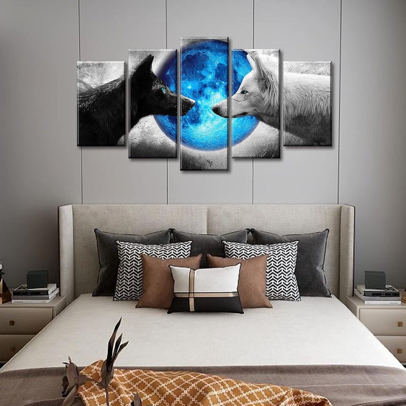 DJSYLIFE Wolf Canvas Wall Art Set - Image 3