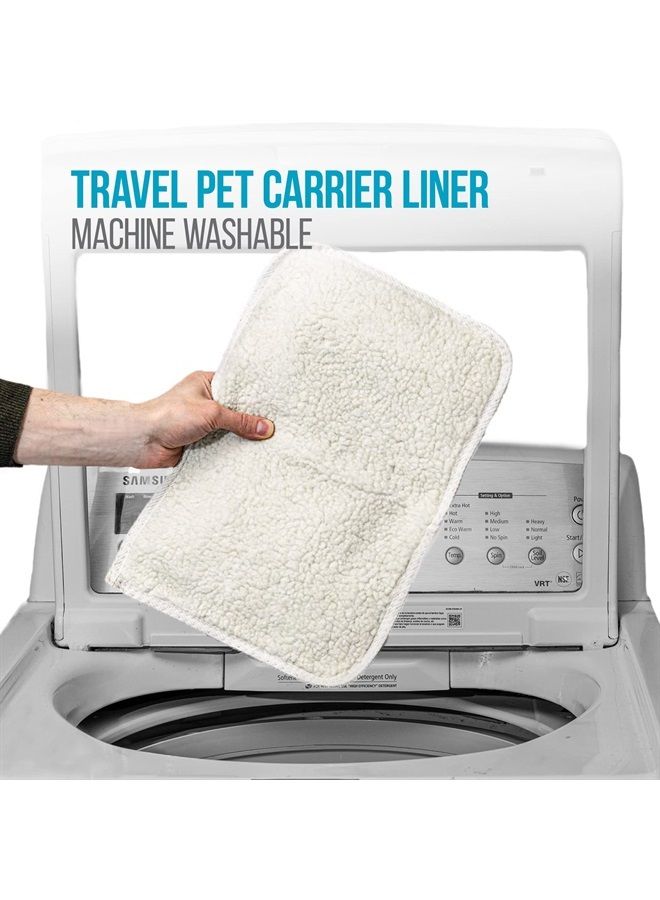 Sherpa (2 Count) Replacement Liners for Travel Pet Carriers - White, Small