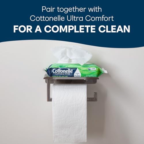 Cottonelle GentlePlus Flushable Wet Wipes with Aloe & Vitamin E, 2 Refill Packs, 168 Wipes Per Pack (336 Total), Packaging May Vary - Image 5