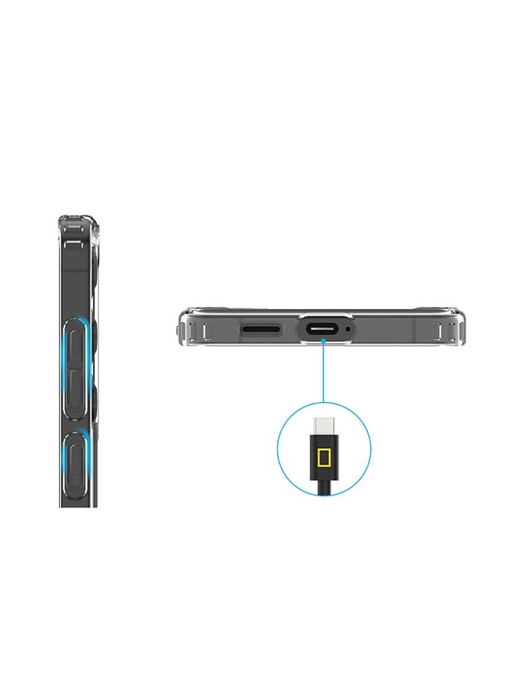 NATIONAL GEOGRAPHIC حافظة كريستال كلير V2 جيل هارد جالاكسي S25 ألترا - شعار أبيض - Image 4