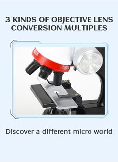 GROIC GROIC Kid Microscope Science Kits 100 400 1200 Conversion Magnification Toy Educational Tools  - Image 4