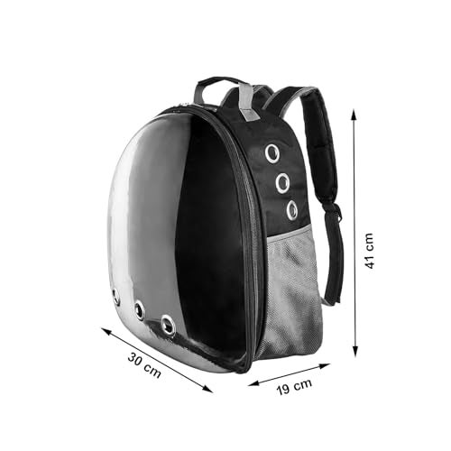 GTC Astronaut Transparent Pet Carrier Backpack for Cats and Small Dogs Airline Approved Breathable Mesh and Ventilation Holes Sturdy Pad (Standard) - Image 3