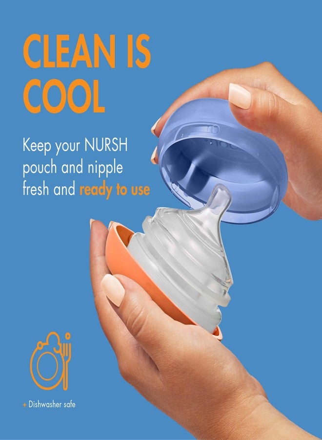 Boon Nursh Storage Buns for Baby Feeding Essentials - Baby Bottle Organizer and Storage - Holds Nursh Bottle Pouches, Nipples, and Pacifiers - Baby Bottle-Feeding Supplies - Color Block - 3 Count - Image 2