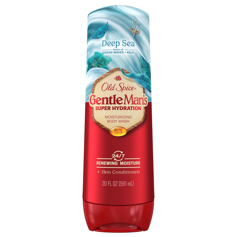 Old Spice Body Wash GentleManâ€™s Super Hydration for Men, 24/7 Renewing Moisture, Gentle on Skin with Skin Conditioners, Deep Sea with Ocean Waves + Kelp Scent, 20 oz - Image 1