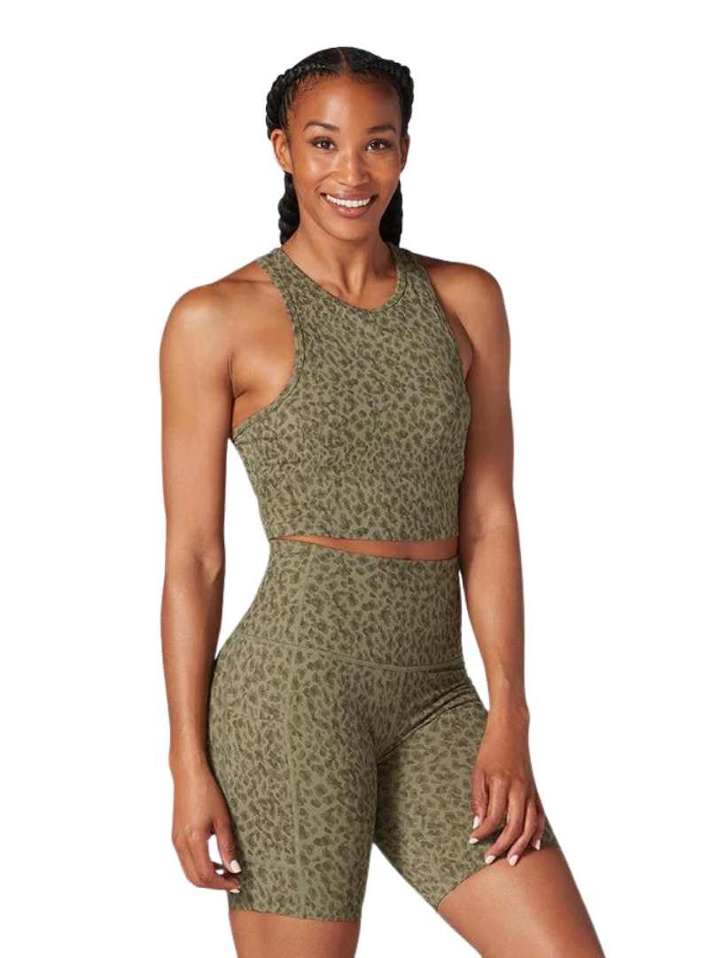 TAVI ACTIVE LONG LINE BRA OLIVE LEOPARD SMALL - Image 2
