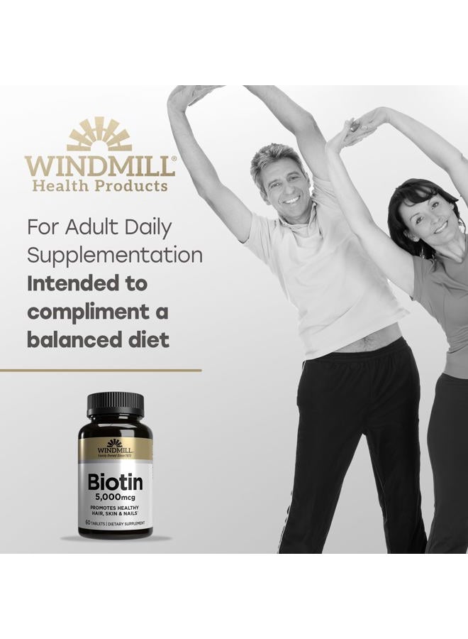WINDMILL Biotin Mcg Tabs 'S 60 - Image 3