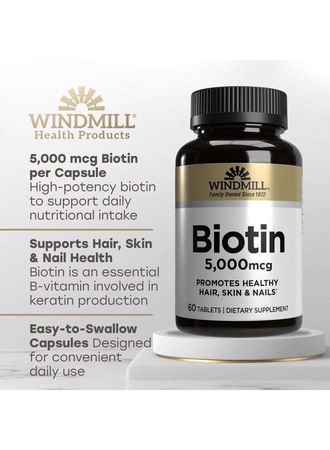 WINDMILL Biotin Mcg Tabs 'S 60 - Image 2
