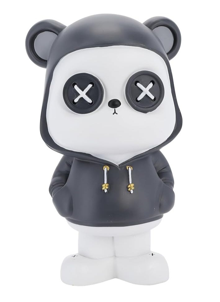 WISHWIND Black Cool Panda with Hoodie Piggy Bank (Large) – Fun and Stylish Panda-Shaped Money Box for Kids, Teens, and Collectors, Perfect for Saving and Decorative Display - pzsku/Z982ED59716446943B649Z/45/1741181703/e922a459-2fae-476d-a539-909cd16d4ff3