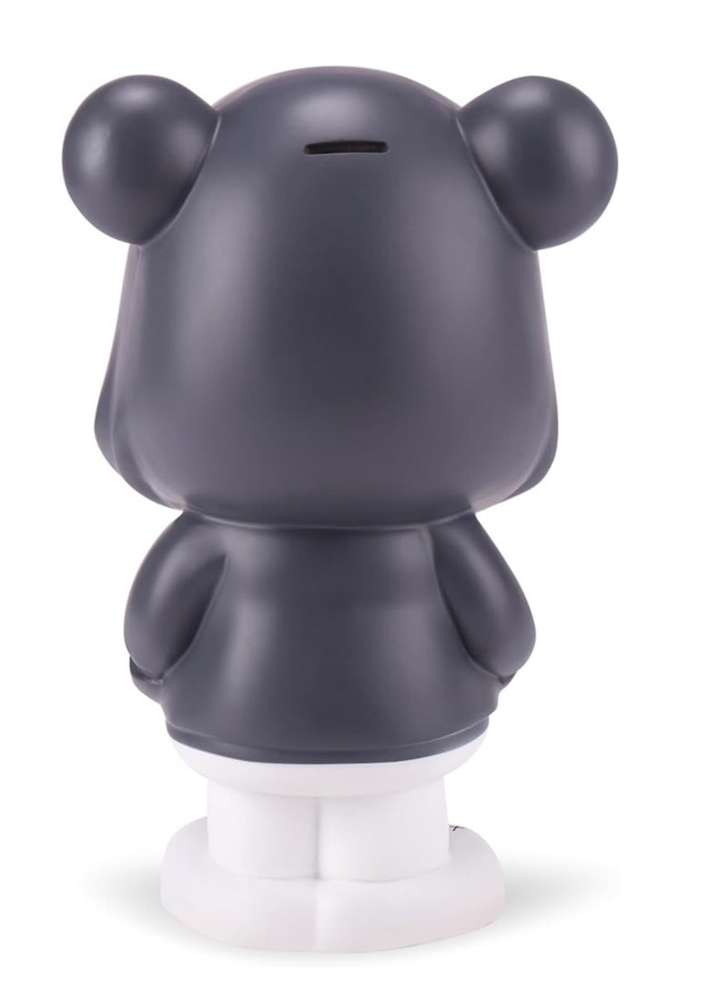 WISHWIND Black Cool Panda with Hoodie Piggy Bank (Large) – Fun and Stylish Panda-Shaped Money Box for Kids, Teens, and Collectors, Perfect for Saving and Decorative Display - Image 5