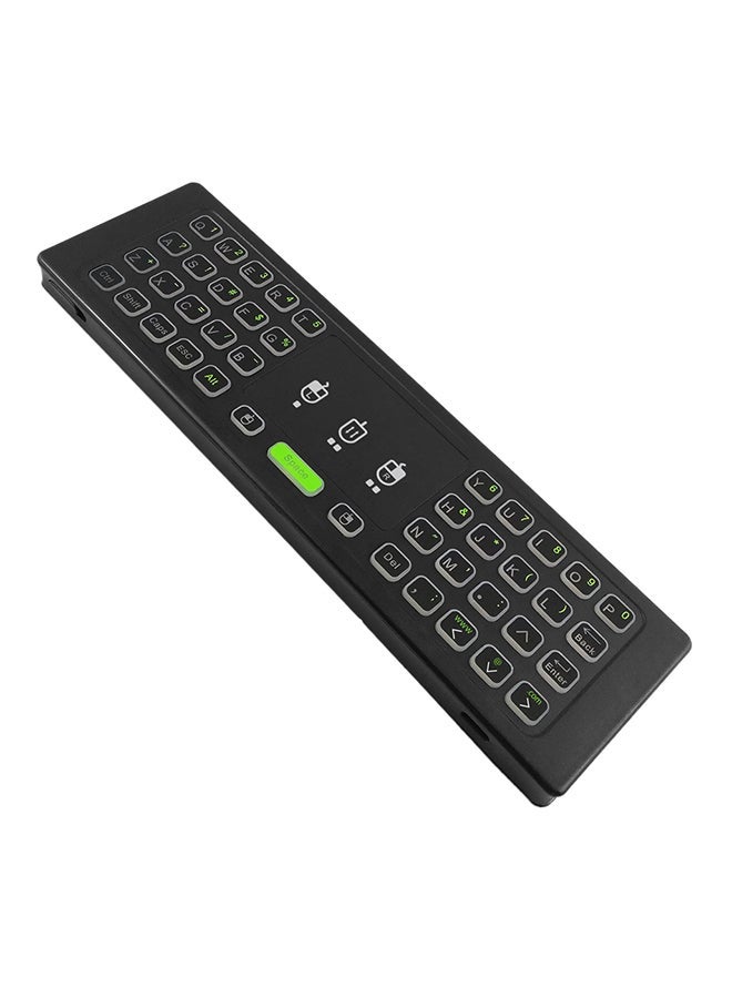Double Sided Wireless Keyboard Remote Control For Smart TV Black