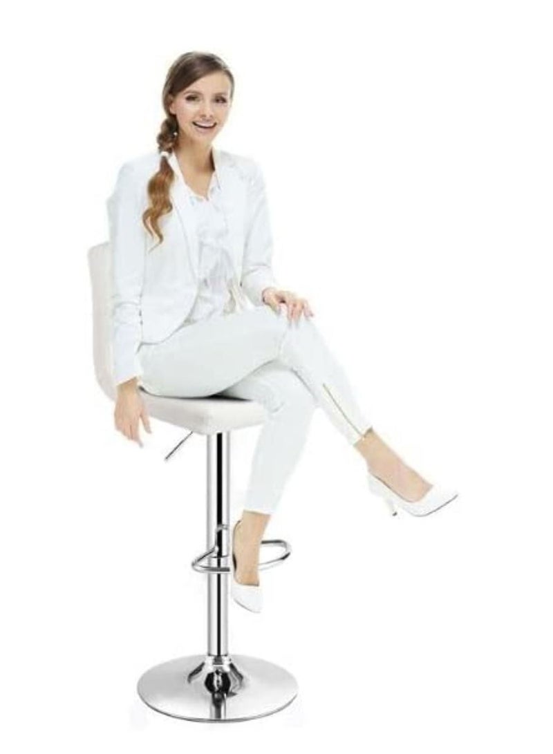 Galaxy Design Galaxy Design 2 Piece Bar Stool White Color GDF-J202  - Image 5