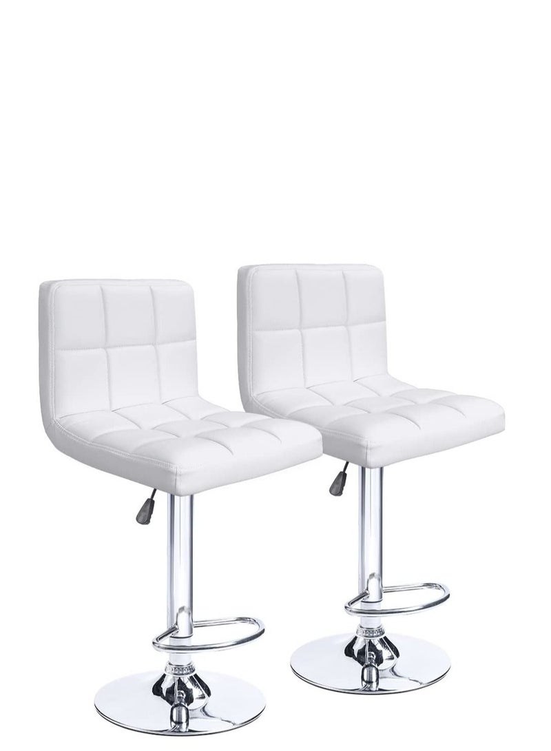 Galaxy Design Galaxy Design 2 Piece Bar Stool White Color GDF-J202  - Image 1
