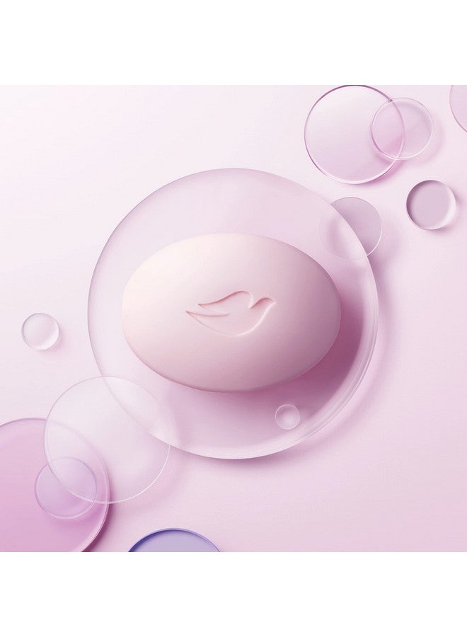 دوف صابون دوف بيوتي بار، منظف لطيف ومرطب للبشرة للعناية بالبشرة الناعمة واللطيفة، وردي اللون، أكثر ترطيبًا من صابون البار، 3.75 أونصة، 4 قطع - Image 3