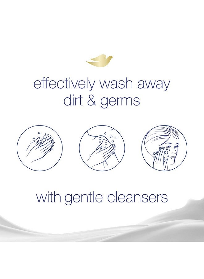 دوف صابون دوف بيوتي بار، منظف لطيف ومرطب للبشرة للعناية بالبشرة الناعمة واللطيفة، وردي اللون، أكثر ترطيبًا من صابون البار، 3.75 أونصة، 4 قطع - Image 5