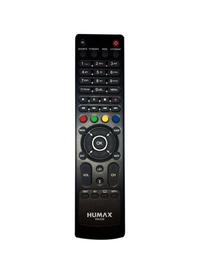 Humax Remote Control For Television Black 