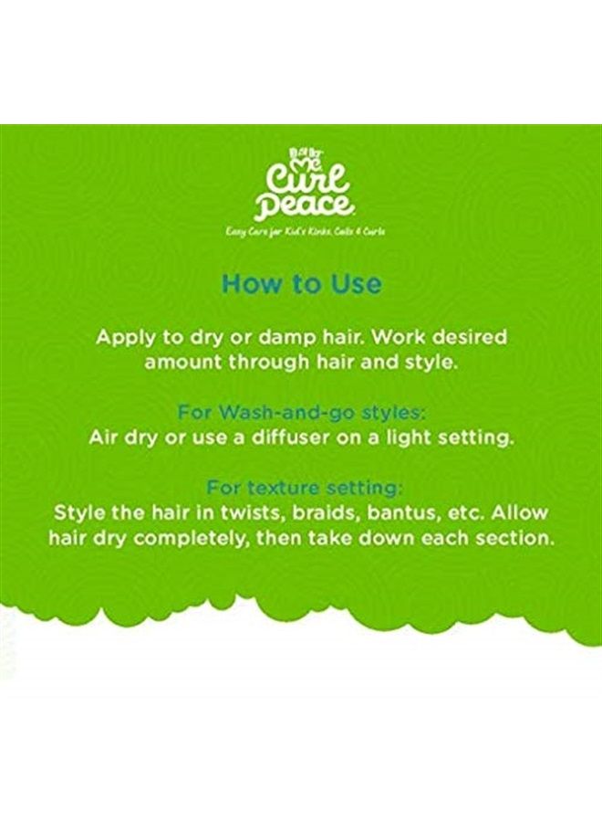 Curl Peace Just For Me Curl Peace Nourishing & Defining Slime Styler (3 Pack). Children's weightless hair gel perfect for wash and go curl definition or texture setting. 12oz. - Image 5