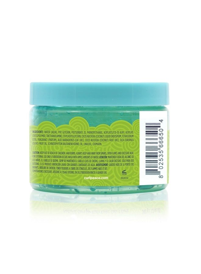 Curl Peace Just For Me Curl Peace Nourishing & Defining Slime Styler (3 Pack). Children's weightless hair gel perfect for wash and go curl definition or texture setting. 12oz. - Image 3