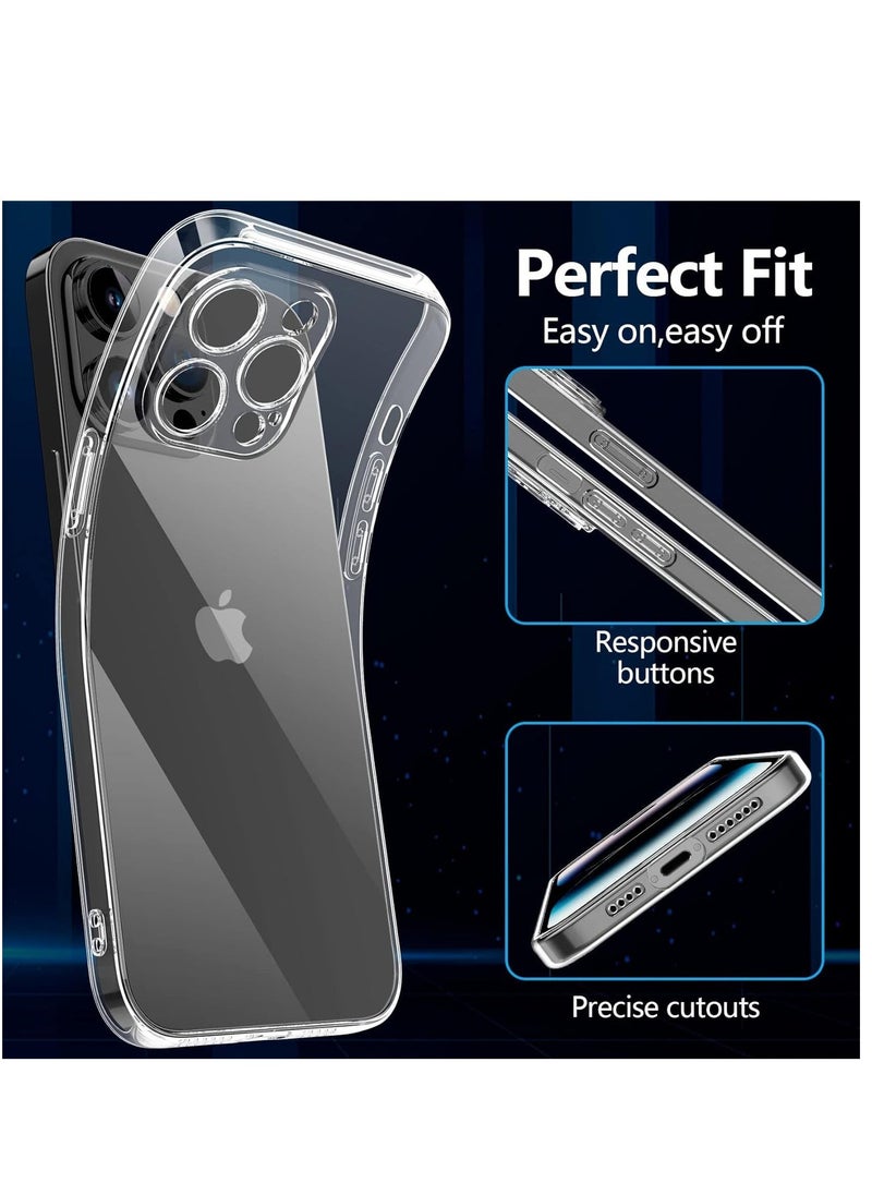 Raxoom Premium Clear Case Compatible with iPhone 14 Pro max Back Cover With Full Camera Lens Coverage, Anti-Yellowing & Slim Case - Image 3