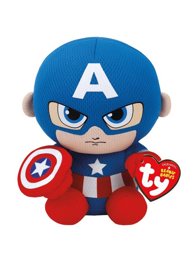 Ty Captain America Plush, Blue/Red/White, Regular - Image 1