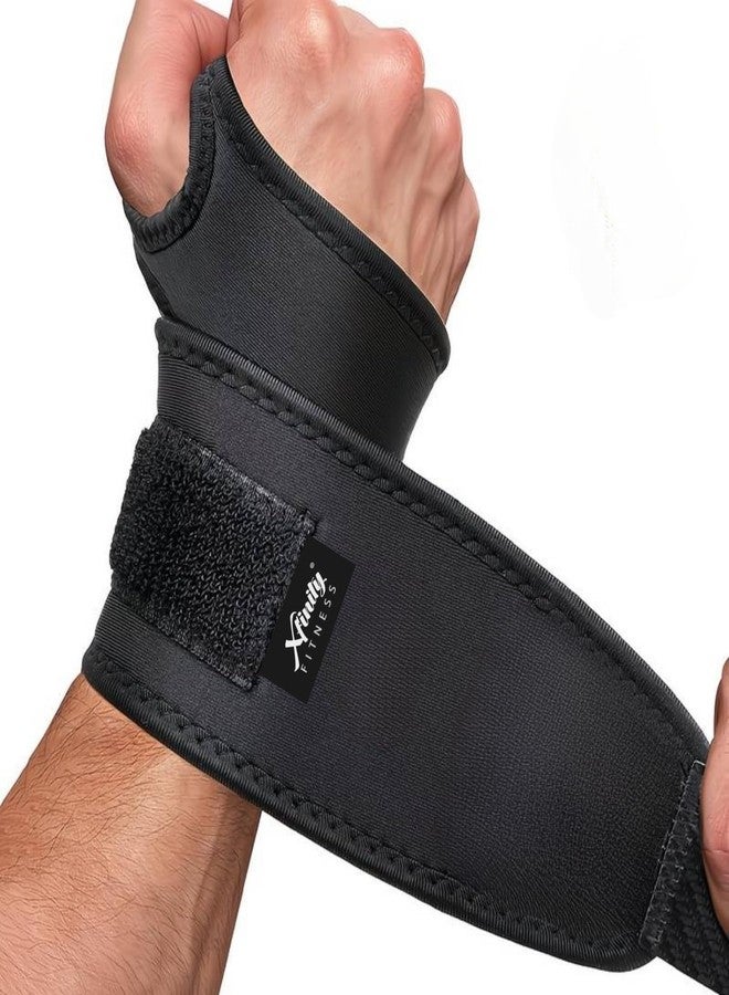 Xfinity Fitness Neoprene Wrist Support for Gym Workout, Adjustable Wrist Brace with Compression Strap for Weightlifting, Bench Press, Badminton, Training & Pain Relief, Unisex - Image 1