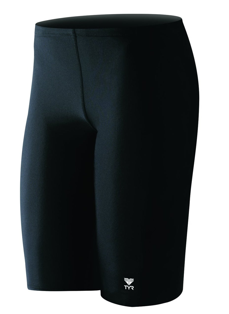 TYR TYR Sport Boys' Solid Jammer Swim Suit,Black,28 