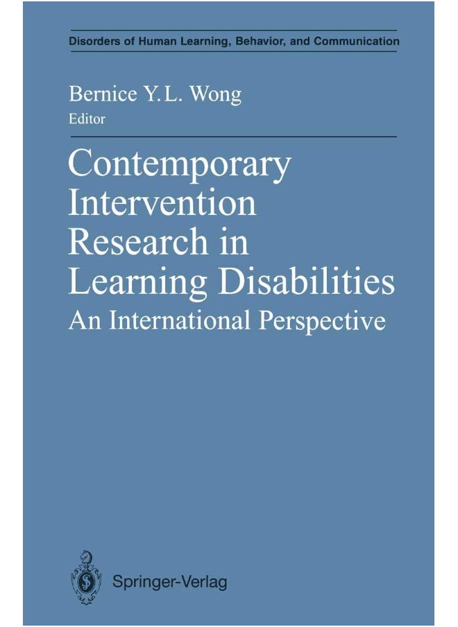 Contemporary Intervention Research in Learning Disabilities: An International Perspective 