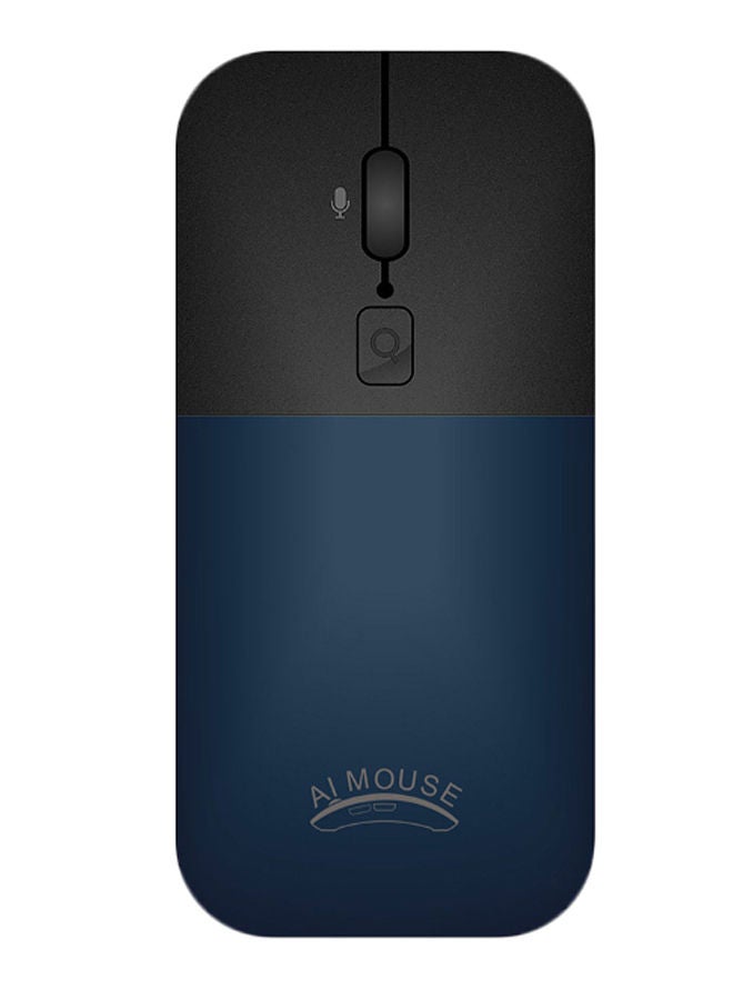 NIBEMINENT Multiple Languages Translator Voice Type Wireless Mouse Blue/Black  - Image 1