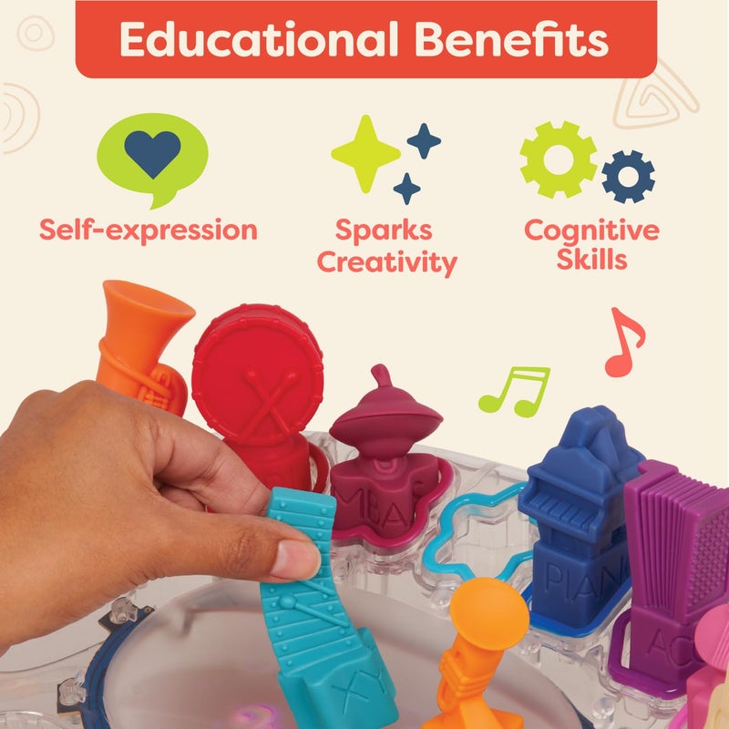 B. toys B - Symphony - Interactive Musical Orchestra Toy with 13 Instruments & 15 Classical Songs, Light-Up Stage for Baby Toys & Toddlers, Educational Music Learning Set for Kids Ages 3+ - Image 2