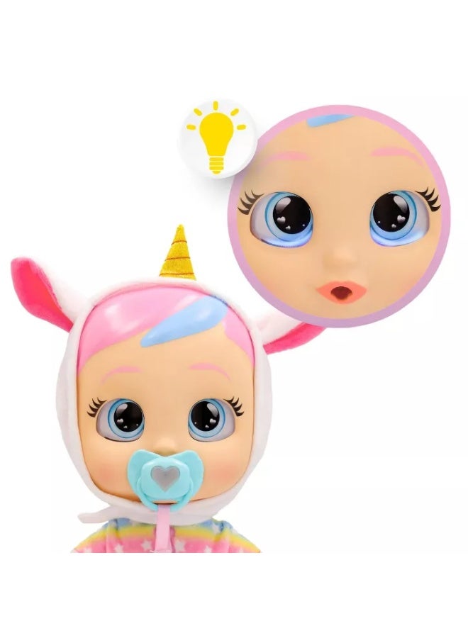 Cry Babies My First Steps Walking Baby Doll - Dreamy | Makes 10+ Realistic Baby Sounds | Take Her Hand and Guide Her Forward  |Interactive Baby Doll | Collectible Soft Doll | Nurturing and Imaginative Play | Sensory Development | Gift for Toddler & Kids - Image 5