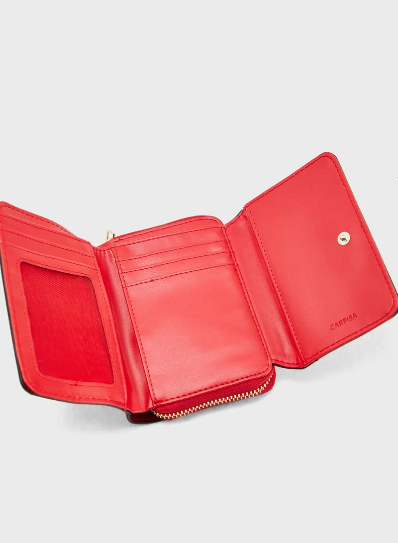 CARPISA 3 Fold Contrast Wallet