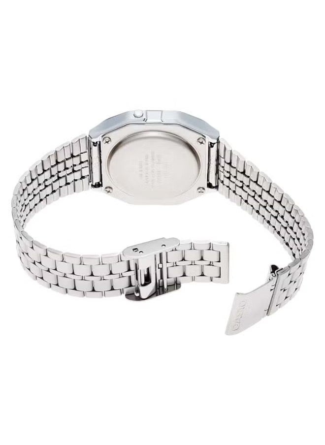 CASIO - Men's Water Resistant Stainless Steel Digital Casio Watch A-159W - 33 mm - Silver - Image 1