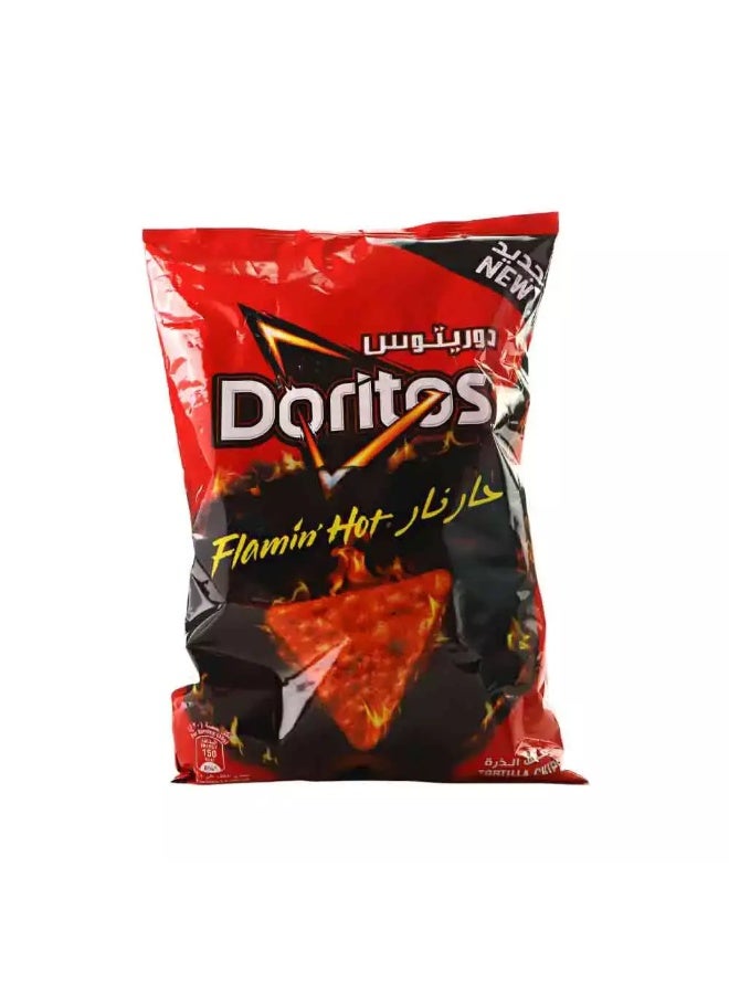Doritos Doritos Flaming Hot Tortilla Chips, Pack of 175 gm - Image 1