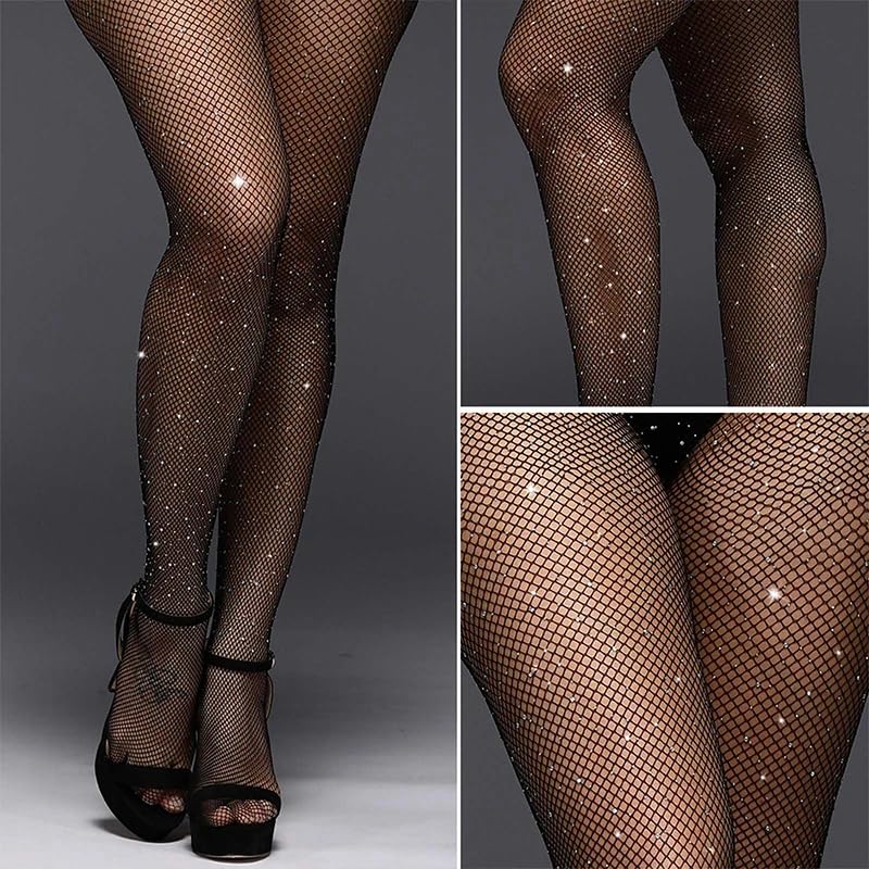 NEOBABY High Waist Pantyhose Tights Fishnet Stockings Small and Medium Grid Net Style, Free Size for Women's/Girls - Image 4