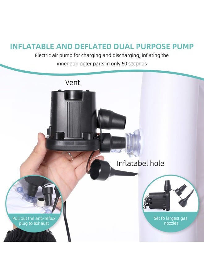 Fanwer Medical Inflatable Bathtub Shower Bath Basin Kit with Excellent Electric air Pump for Geriatric, Elderly, Disabled, Seniors, Bedridden Patients, Handicapped, Bath in Bed - Image 4
