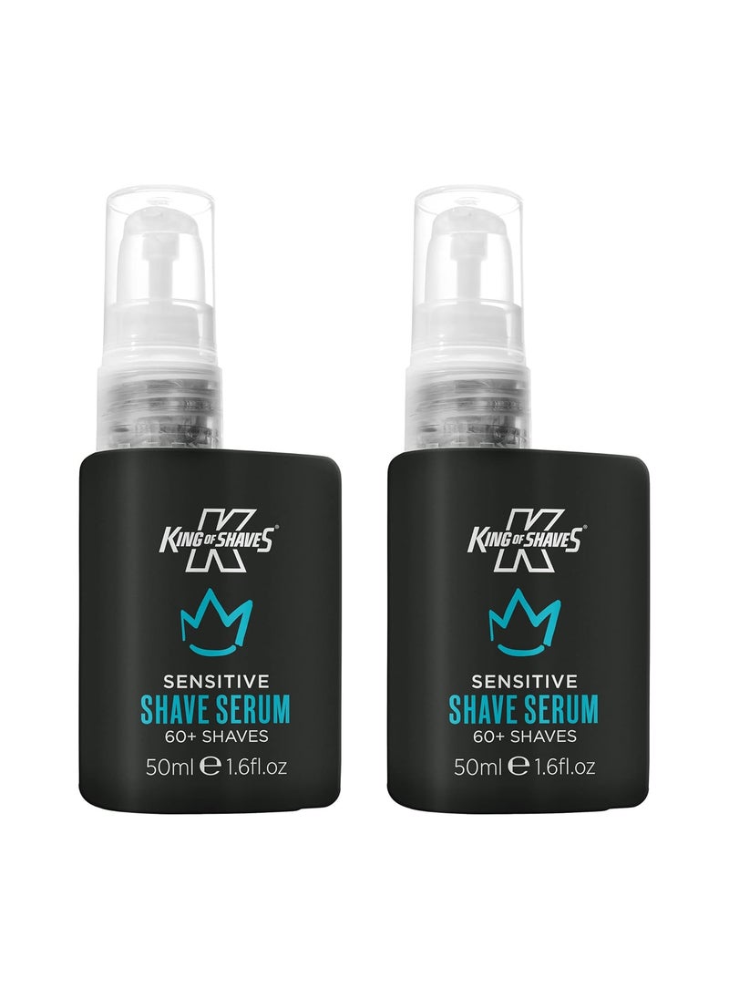 King of shaves King of Shaves Advanced Sensitive Shaving Face Serum For Men 50ml TWIN PACK 